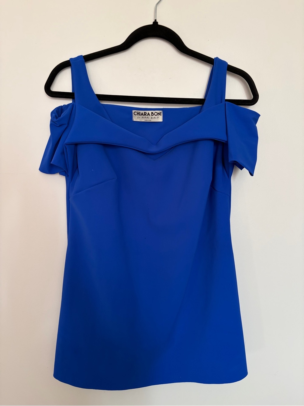 Chiara Boni La Petite Robe Royal Blue top  Size 44/ 6